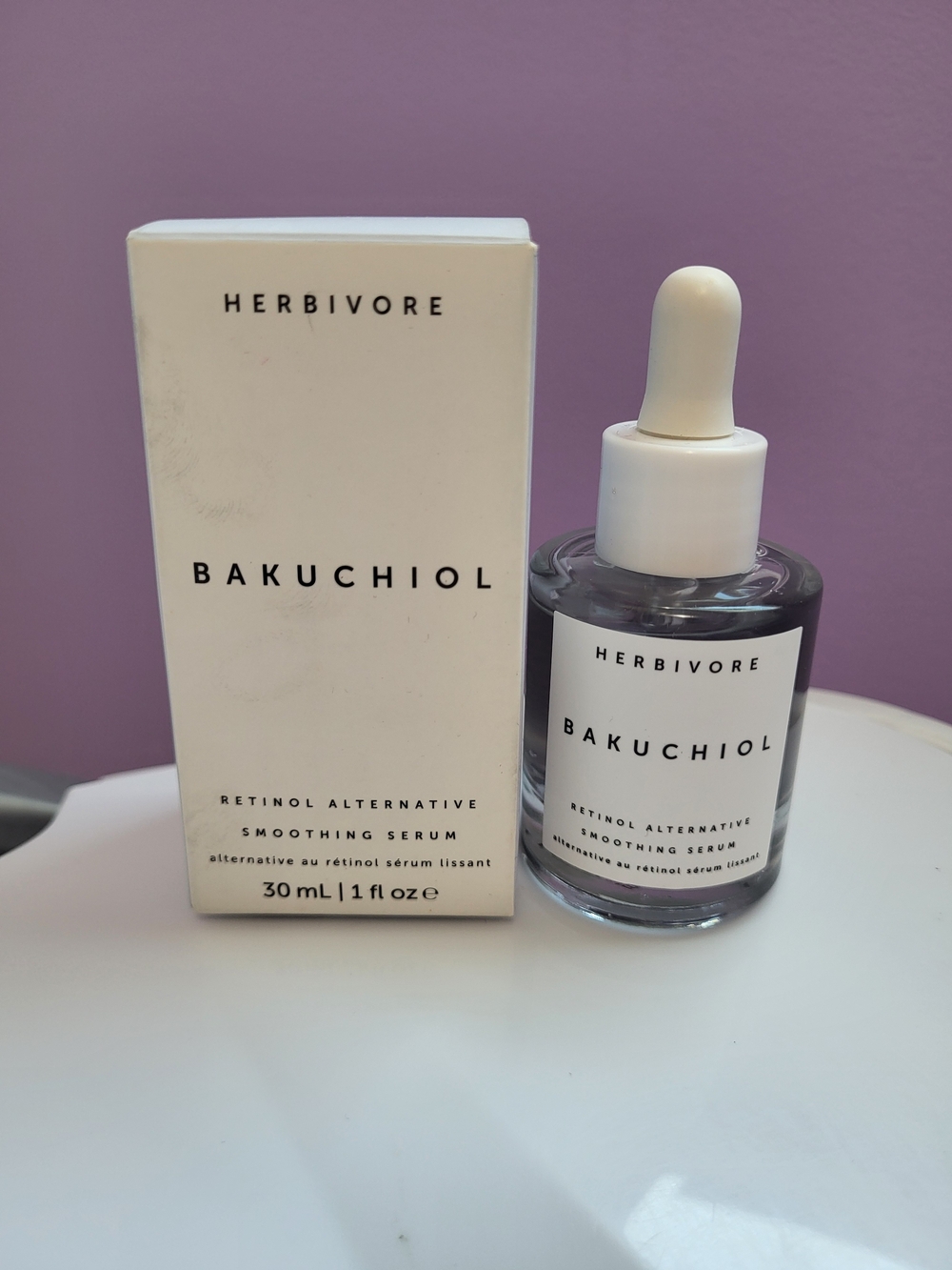 Herbivore Botanicals Bakuchiol Smoothing Serum - White, Purple